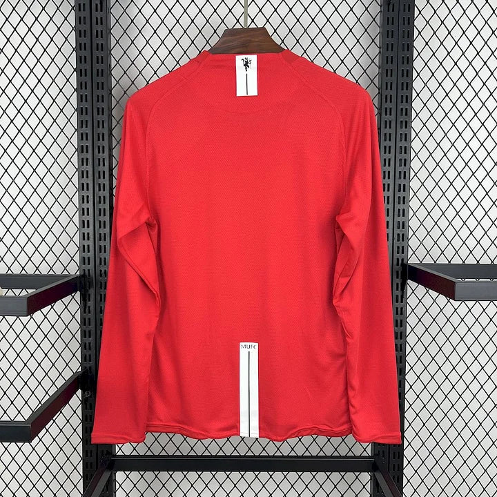 07-08 Manchester United Long Sleeve Champions League Home Retro - MAXIGOLDEN